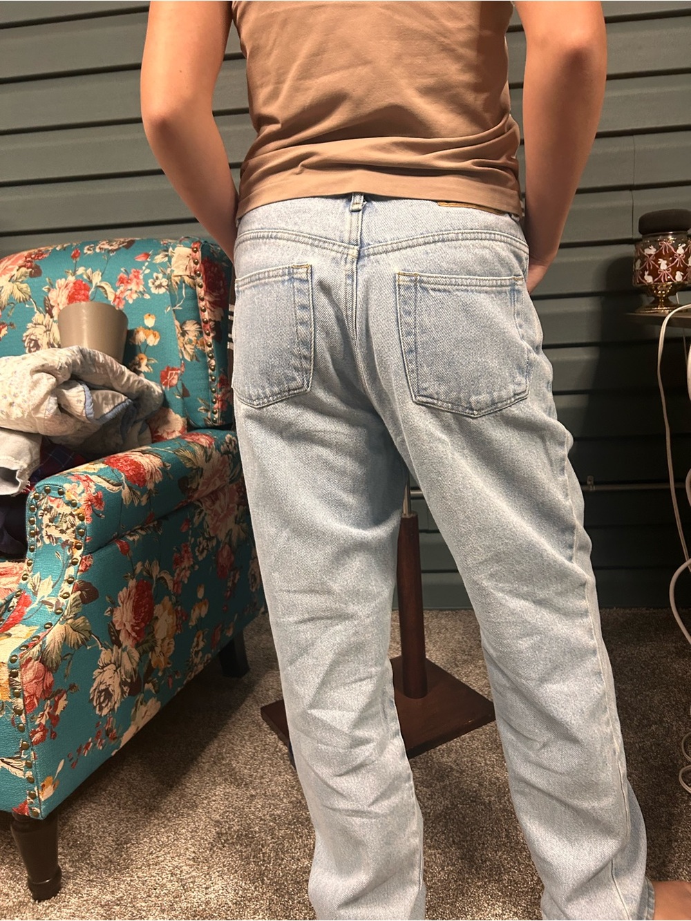 County Seat Vintage Mom Jeans 11/12R Light Wash High Rise 90s Tapered Denim